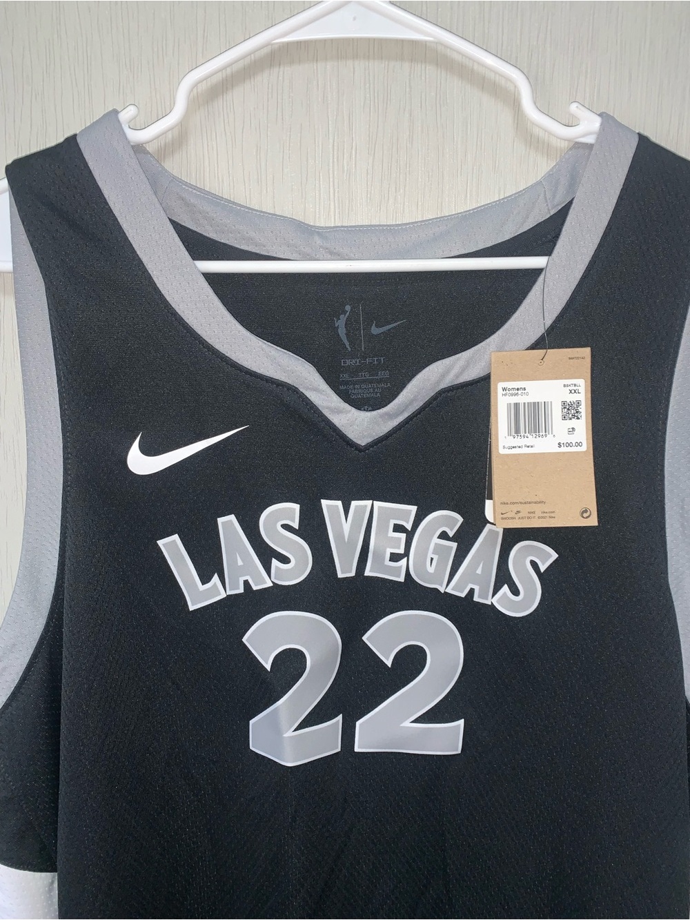 Nike WNBA Las Vegas Aces A'ja Wilson #22 Explorer Edition Jersey (Women's XXL)